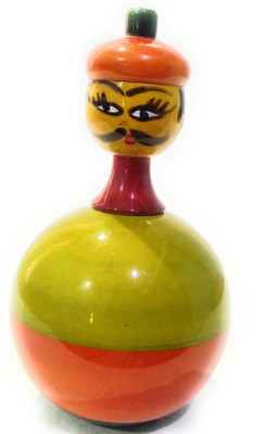 

Crafts India Handcrafted Wooden Balancing Doll - Aadisi Nodu Bilisi Nodu Gombe(Multicolor)