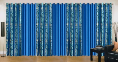 

Ville Style 214 cm (7 ft) Polyester Door Curtain (Pack Of 7)(Floral, Aqua, Light Blue)