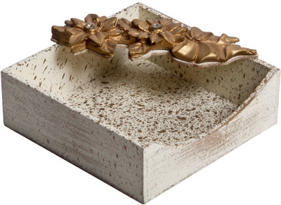 

Decor Studio 1 Compartments MDF Wood Premium Tissue Holder(Beige)