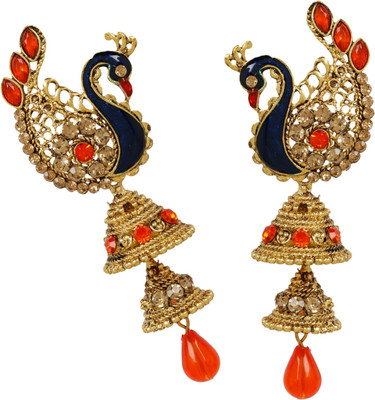 Styylo Jewels Diva Style Cubic Zirconia Alloy Drops & Danglers, Earring Set, Jhumki Earring