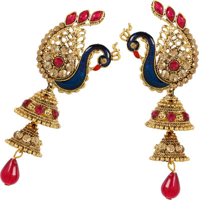 STYYLO FASHION Diva Style Cubic Zirconia Alloy Drops & Danglers, Earring Set, Jhumki Earring