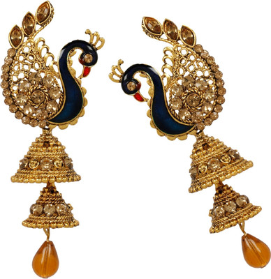 STYYLO FASHION Diva Style Cubic Zirconia Alloy Drops & Danglers, Earring Set, Jhumki Earring