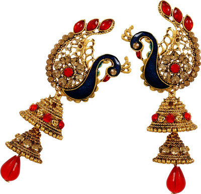 STYYLO FASHION Diva Style Cubic Zirconia Alloy Drops & Danglers, Earring Set, Jhumki Earring