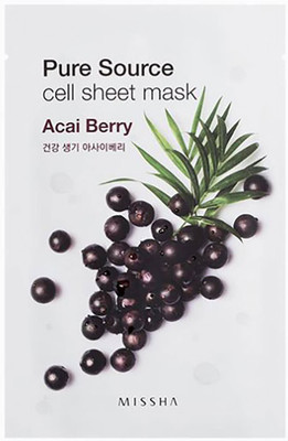 

Missha Pure Source Cell Sheet Mask (Acai Berry)(21 ml)