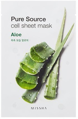 

Missha Pure Source Cell Sheet Mask (Aloe) 10Sheets(21 ml)