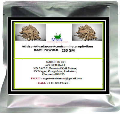 

MGBN Ativisa-Ativadayan-Aconitum heterophyllum Root- POWDER-250 GM(250 g)