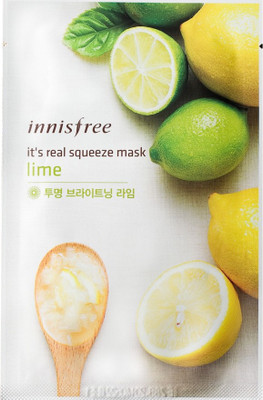 

Innisfree IT'S REAL SQUEEZE MASK PACK - LIME BRIGHT & CLEAR(1 Sheet)(20 ml)