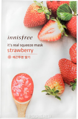 

Innisfree IT'S REAL SQUEEZE MASK PACK - STRAWBERRY SMOOTH & BRIGHT(1 Sheet)(20 ml)