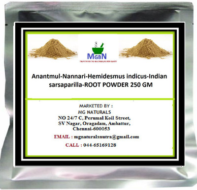 

MGBN Anantmul-Nannari-Hemidesmus indicus-Indian sarsaparilla-ROOT POWDER 250 Gm(250 g)