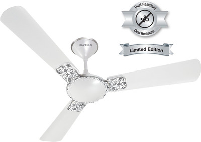 

Havells 1200 MM FAN ENTICER ART P.WHT CHROME 3 Blade Ceiling Fan(White, Pack of 1)