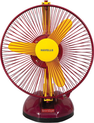 

Havells 230 MM BIRDIE PERSONAL YELLOW MR FAN 3 Blade Table Fan(Yellow Maroon, Pack of 1)