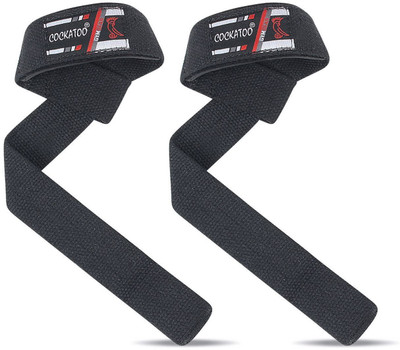 

COCKATOO GYM WEIGHT LIFTING WRIST STRAP Hand Grip/Fitness Grip(Black)