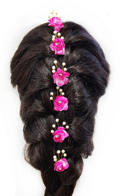 

Fully Hair Pins For Women Party Wear | Hair Pins For Women Wedding Hair Accessory Set(Pink)