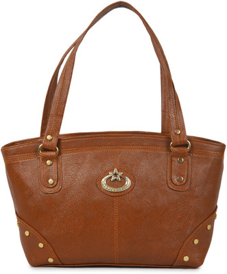 

QT sizzling Hand-held Bag(Brown)
