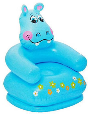 

HALO NATION High Quality Inflatable Mr Hippo Sofa Chair for Kids Inflatable Sofa/ Chair(Blue)