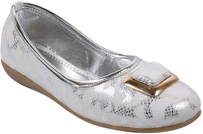 

JUMPS AND BUMPS Girls Slip on Ballerinas(Silver