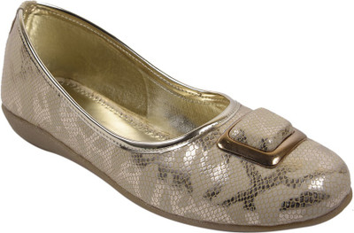 

JUMPS AND BUMPS Girls Slip on Ballerinas(Gold