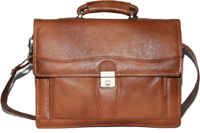 

bayed 15 inch Laptop Messenger Bag(Tan)
