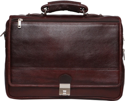 

bayed 16 inch Expandable Laptop Messenger Bag(Brown)