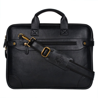 

Style Homez 15.6 inch Expandable Laptop Messenger Bag(Black), Metal black
