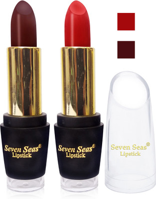 

seven SEAS COSMETIC MAKEUP MATTE LIPISTIC FEMINA09 BEIGE BROWN ( SET 0F 2 9G )(Multicolor, 9 g)