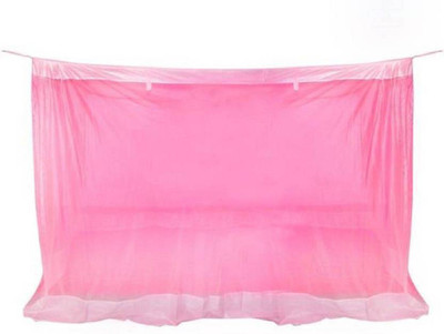 Dolphin52 Nylon Adults Washable MOSQUITO NET Mosquito Net(Pink, Bed Box)