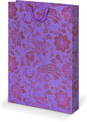 

Bdpp Paper Processers Printed Party Bag(Purple, Pack of 10)