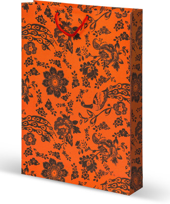 

Bdpp Paper Processers Printed Party Bag(Orange, Pack of 10)