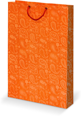 

Bdpp Paper Processers Printed Party Bag(Orange, Pack of 10)