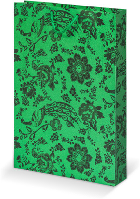 

Bdpp Paper Processers Printed Party Bag(Green, Pack of 10)