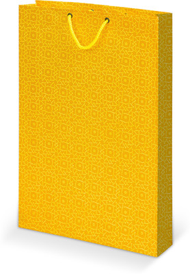Bdpp Paper Processers Printed Party Bag(Yellow, Pack of 10)