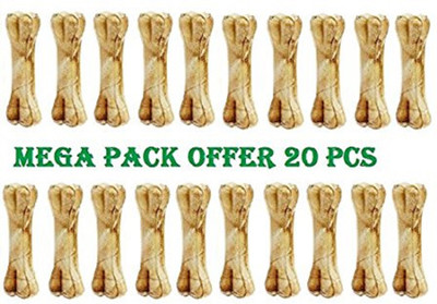 

Foodie Puppies Pressed Dog Bone 3 inches - Pack of 20 bones Chicken Dog Chew(800 g, Pack of 20)