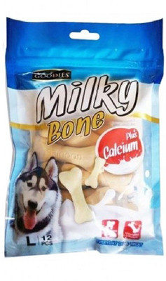 

Zyamalox Present Calcium Milky Bones For Dogs | A Vegetarian Healthy Snack Dog Chew(350 g, Pack of 1)
