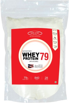 

Sinew Nutrition Raw Whey Protein Concentrate 79%, 840 g Whey Protein(840 g, Unflavored)