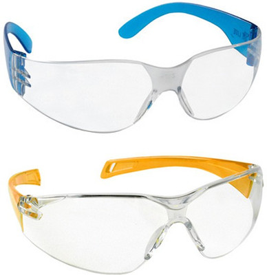 

Vezual Clear, Scratch Resistance Eye Protective for Industrial Use Power Tool, Laboratory, Wood-working Safety Goggle(Free-size)