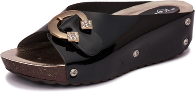 K9teen Women Black Wedges