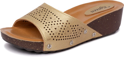

K9teen Women Gold Wedges