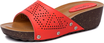 

K9teen Women Red Wedges