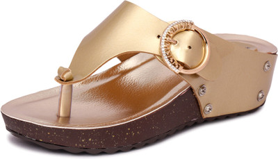 

K9teen Women Gold Wedges
