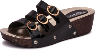 

K9teen Women Black Wedges