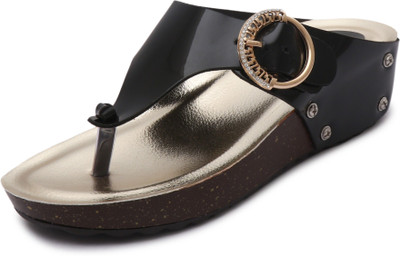 

K9teen Women Black Wedges