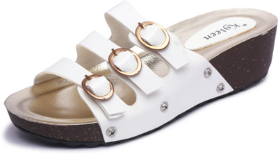 

K9teen Women White Wedges