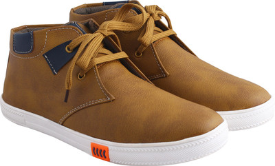

Crunx Tusker MiD Casuals For Men(Tan