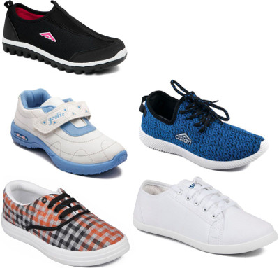 

Asian Women Casual & Running Shoes Combo Pack of 5 Casuals For Women(Multicolor