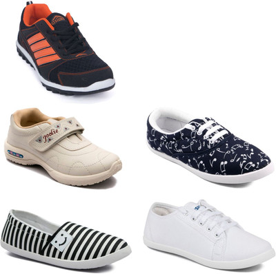 

Asian Women Casual & Running Shoes Combo Pack of 5 Casuals For Women(Multicolor