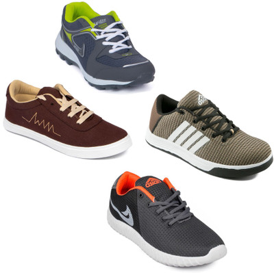 

Asian Men Casual & Running Shoes Combo Pack of 4 Running Shoes For Men(Multicolor