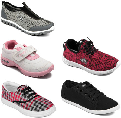 

Asian Women Casual & Running Shoes Combo Pack of  Casuals For Women(Multicolor