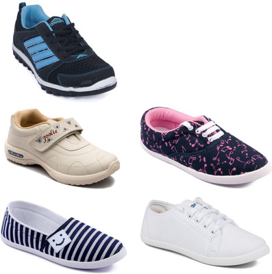 

Asian Women Casual & Running Shoes Combo Pack of 5 Casuals For Women(Multicolor