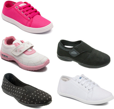 

Asian Women Casual & Running Shoes Combo Pack of 5 Casuals For Women(Multicolor