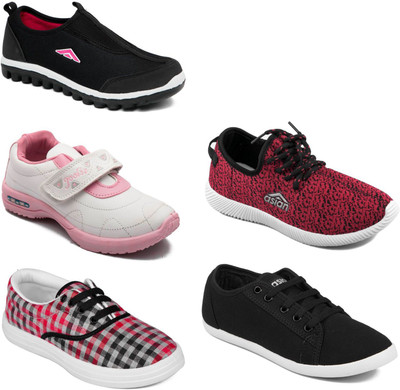 

Asian Women Casual & Running Shoes Combo Pack of 5 Casuals For Women(Multicolor